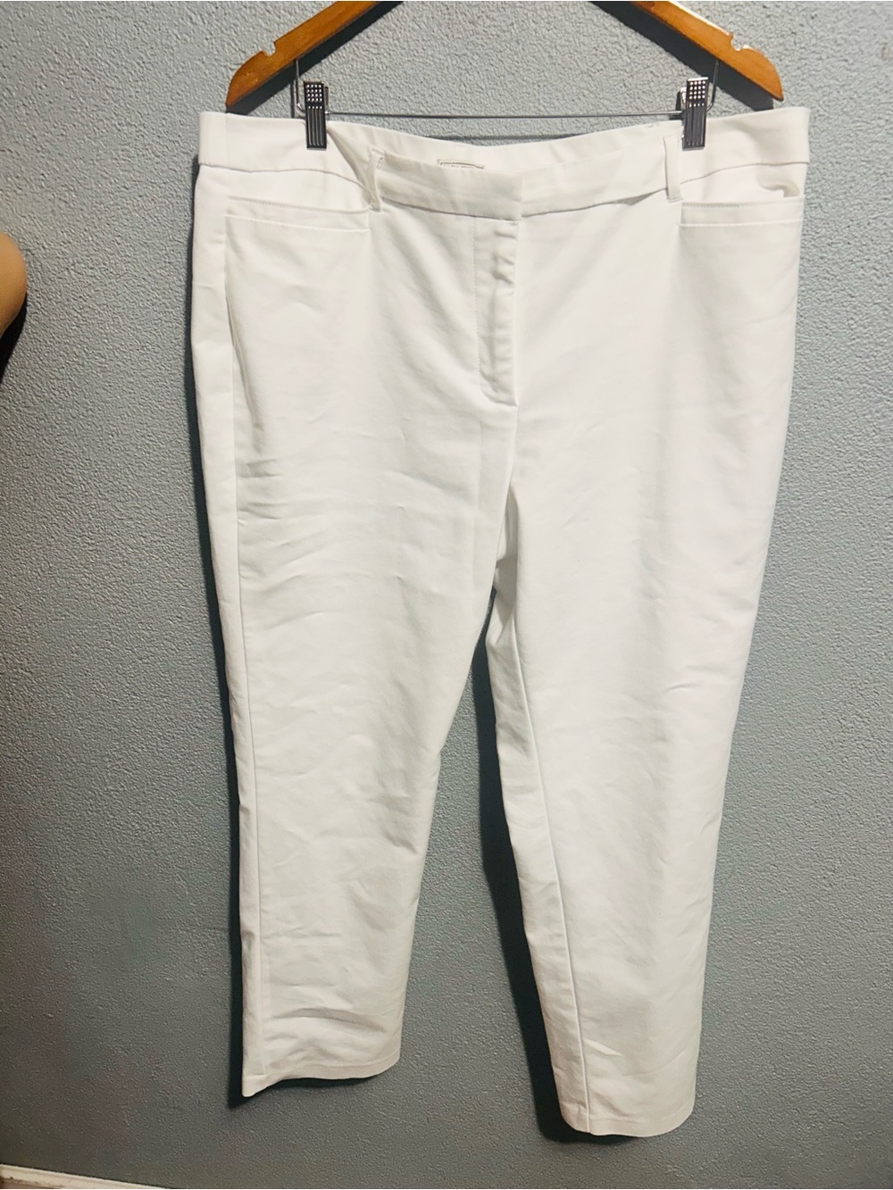 Dana buchman tailored white pants size 18